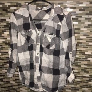 Women’s Small Papaya Plaid Button Down